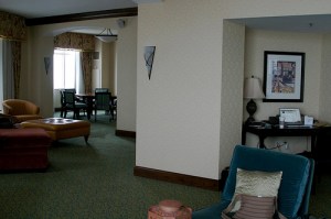 Presidential Suite - the desk & the waiting area